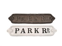 (2) Molded Resin Signs