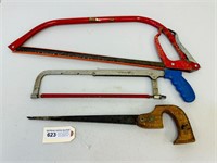 (3) Various Hand Saws