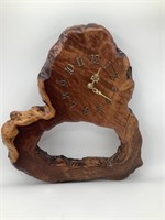 RAW EDGE WOOD CLOCK BATTERY OPERATED