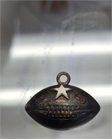 Vintage Silver Football Charm