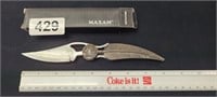 Maxam Indian Feather Flip Knife