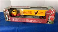 Coca-Cola 1950 Cab & Trailer Bank NIB