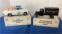 1931 Hawkeye Motor Truck Bank - 1955 Chevy P