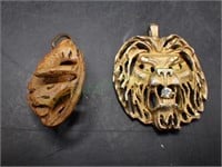 Lion Pendant & Almond Monkey Pendant