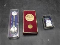 Ohio Bicentennial Collectible Spoon Thimble Coin