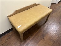 Faux osterich covered bench