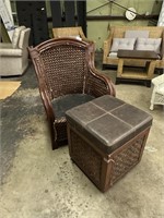 Outdooe chair and ottoman