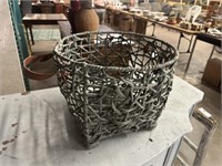 Decorative storage basket