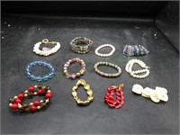 Mixed Bracelet Lot Bead, Carved & More