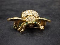 RARE Joan Rivers Crystal Bumble Bee Watch Pin