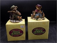 Ganz Cottage Collectibles Resin Figures x 2 IOB