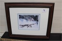 "Winters Calling " Wolf Print Signed