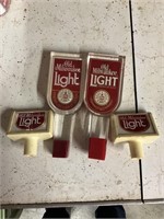 Old Milwaukee beer tap handles