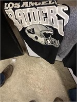 Raiders and Steeler shirts