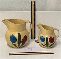 Watt Pottery Tulip Pitchers (As-Is)