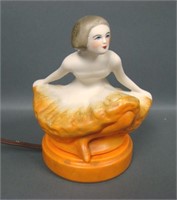 Vinatge Fulper Art Deco Porcelain Perfume Lamp
