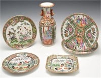 Lot: 5 Pcs. of Chinese Famille Rose Porcelain.