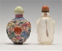Lot of 2 Chinese Snuff Bottles.