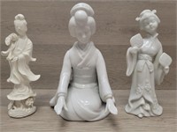 (3) Geisha Ladies Porcelain