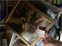 Tote of Old Pictures and Picture Frames
