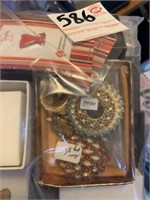 Bag of Misc. Brooches and Jewelry