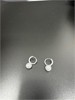 Earrings 1 carats Moissanite