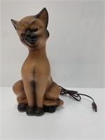 Mid Century Ceramic House Cat Tv Lamp