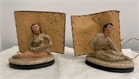 Mid Century Asian Couple Tv Lamps