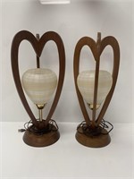 Adrian Pearsall Modeline Style Table Lamps (Rare)