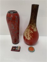 Vintage Modern Kenya & Mexico vases
