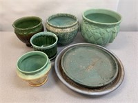 Vintage McCoy Art pottery Pots