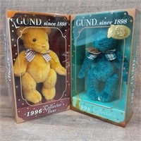 Gund Bears Gundy Gold and Gundy Blue