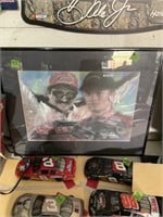 NASCAR framed portrait, dale Senior and dale