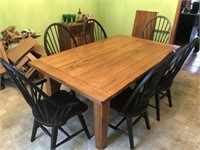 Hardwood Harvest Table & Chairs (See below)
