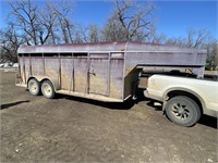 1995 bergen 17.5' stock trailer