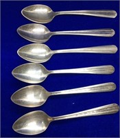 Set of 6 Tea Spoons by International S. Co.