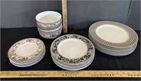 Royal Doulton plate and bowl set- 7 of each plate