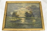 Antique Print - Unknown Artist - Gilted Frame