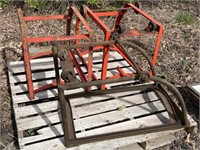 (3) Steel Barrel Carts