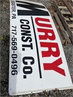 (3) 8 Ft. Aluminum MURRY Signs