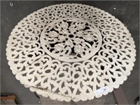 White Metal Cast Table Top