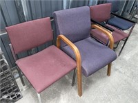 (4) Upholstered Office Chairs