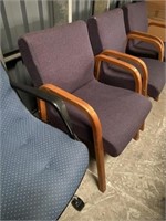 (3) Upholstered Office Chairs