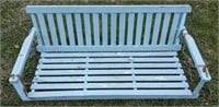 Wood Painted Swing Bench 18"x49"x23"