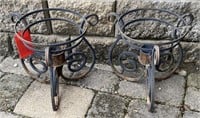 Wrought Iron Plant Stands, 13in 
(Bidding 1x