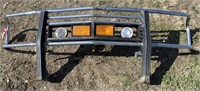 Pickup Truck Chrome Grille Guard with Headlights,