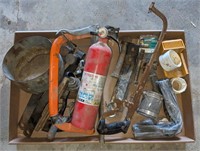 Fire Extinguisher, Limb Saw, Ruler, Hack Saw and