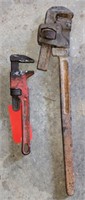 Ridgid Pipe Wrench 12" and Trimo Pipe Wrench 23"