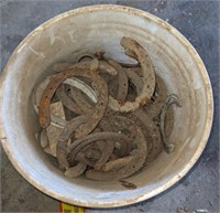 Bucket of Horse Shoes