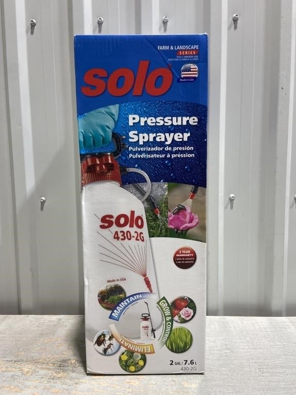 SOLO 2 gallon Hand Sprayer Value $79